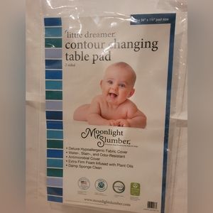 Moonlight Slumber Baby Changing Pad, white